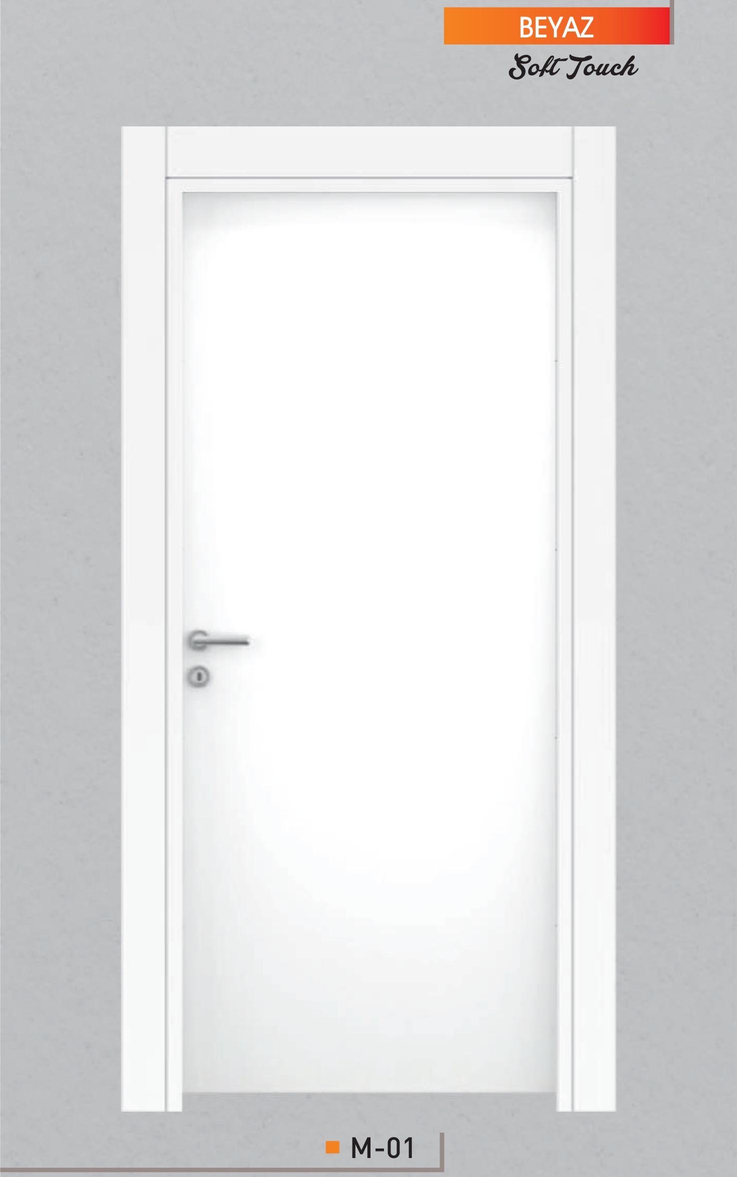 Melamine Faced White Room Door